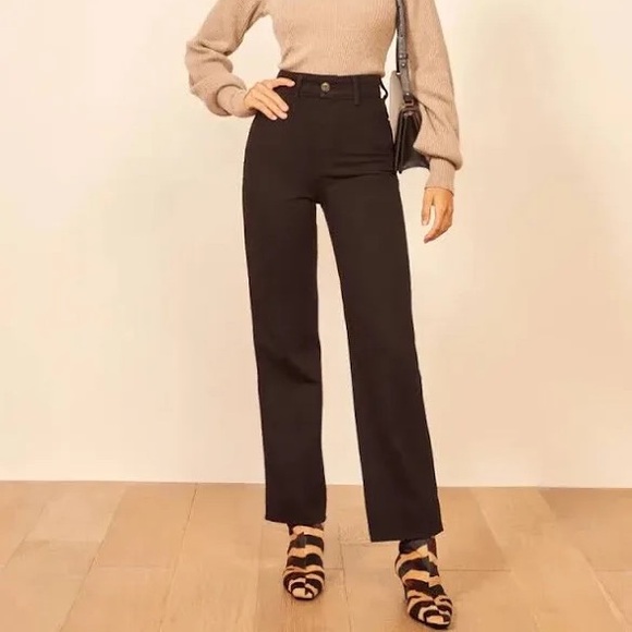 Reformation Marine Jeans in Black Size 26 - Picture 3 of 16